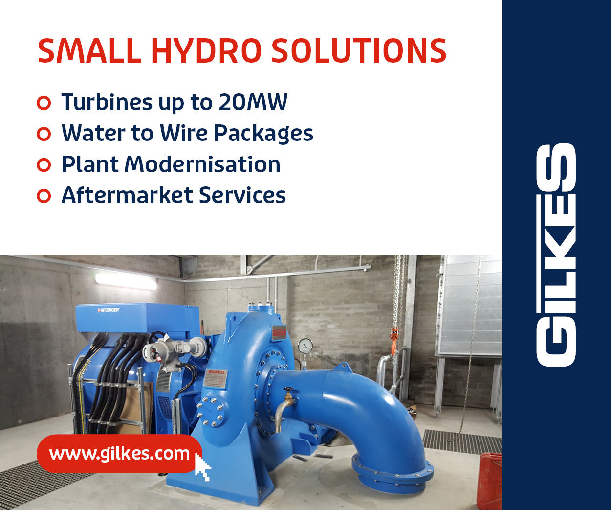 Customised engineered solutions for small hydro