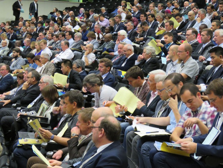 Delegates at the opening ceremony